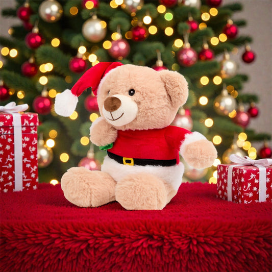 Doudou ours de Noël