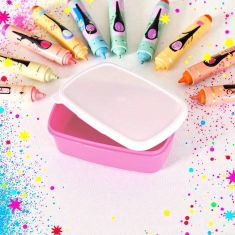 Boîte à tartine rose