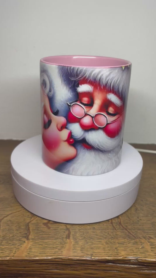 Mug de Noël rose(T)