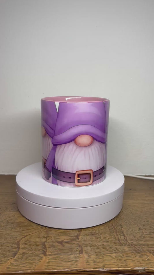Mug de Noël rose (A)