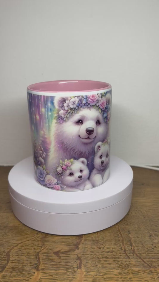Mug de Noël rose (B)